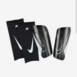 Nike Mercurial Lite Large Shin Guards Soccer| Great Condition comes with case